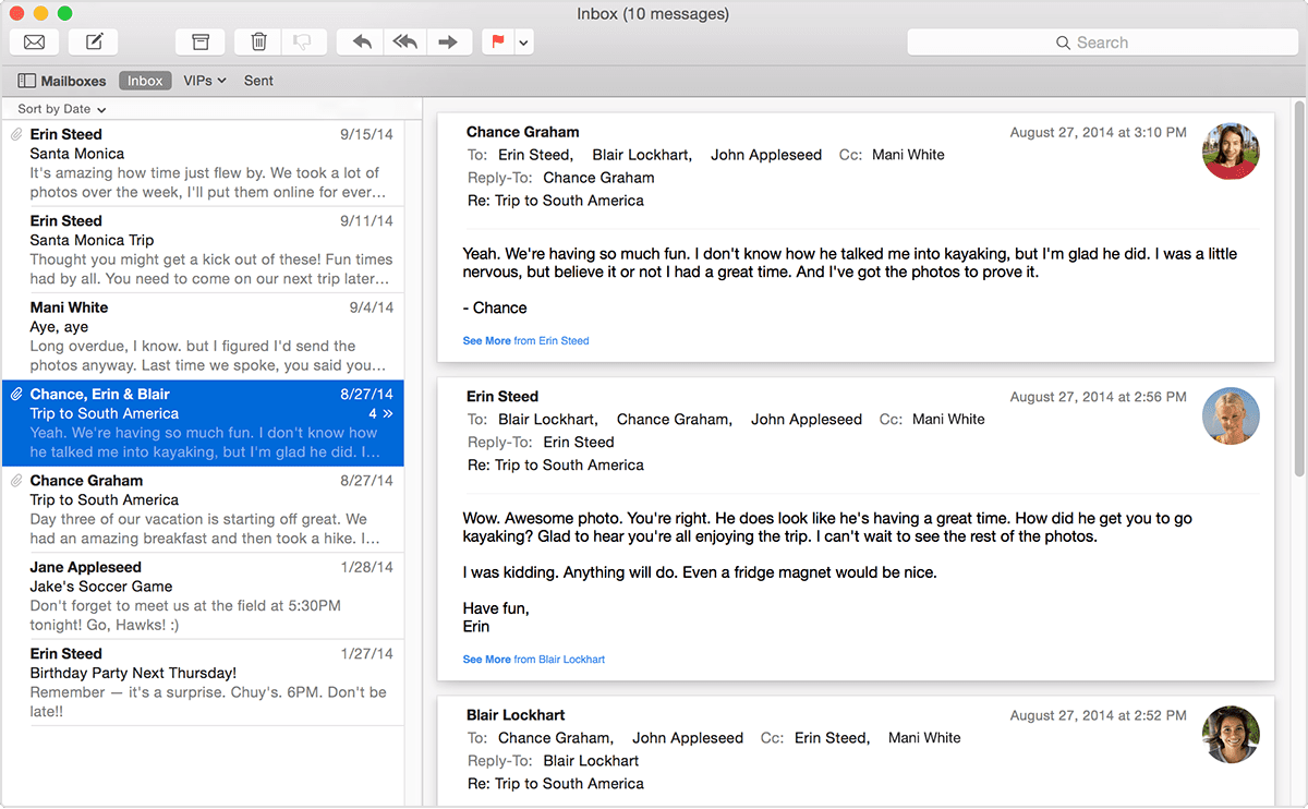 edinboro email on mail for mac